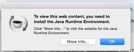 mac os x runtime environment for java 8